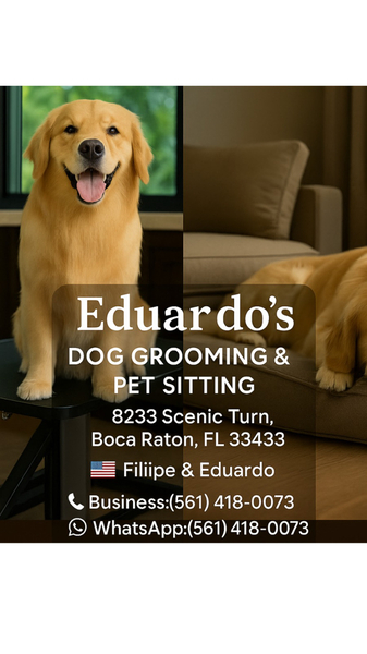 Cover photo of Eduardo’s Dog Grooming & Pet Spa – Boca Raton 33433